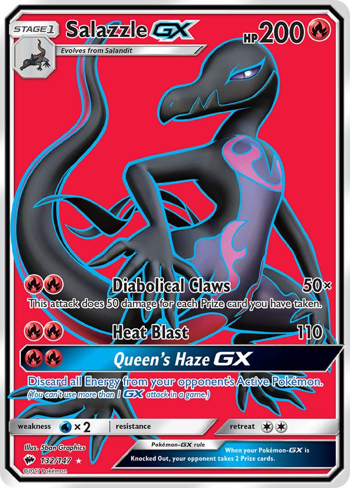 Salazzle GX (132/147) [Sun & Moon: Burning Shadows] Pokémon