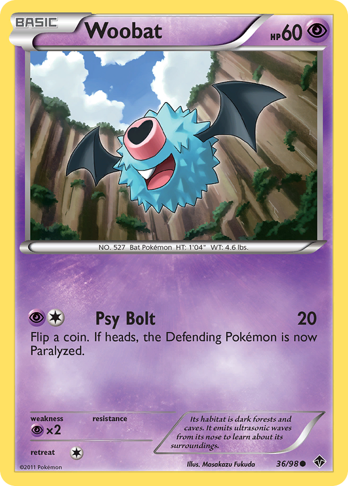 Woobat (36/98) [Black & White: Emerging Powers] Pokémon
