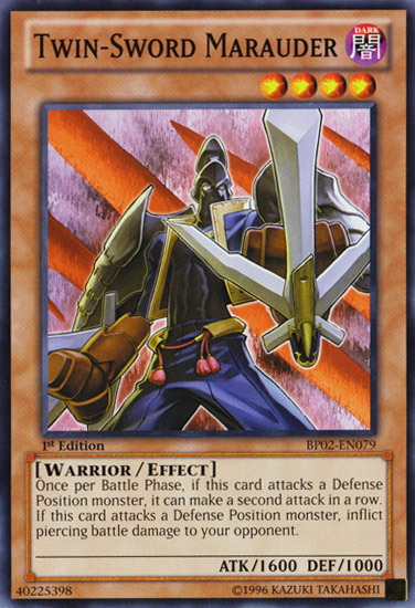 Twin-Sword Marauder [BP02-EN079] Mosaic Rare Yu-Gi-Oh!