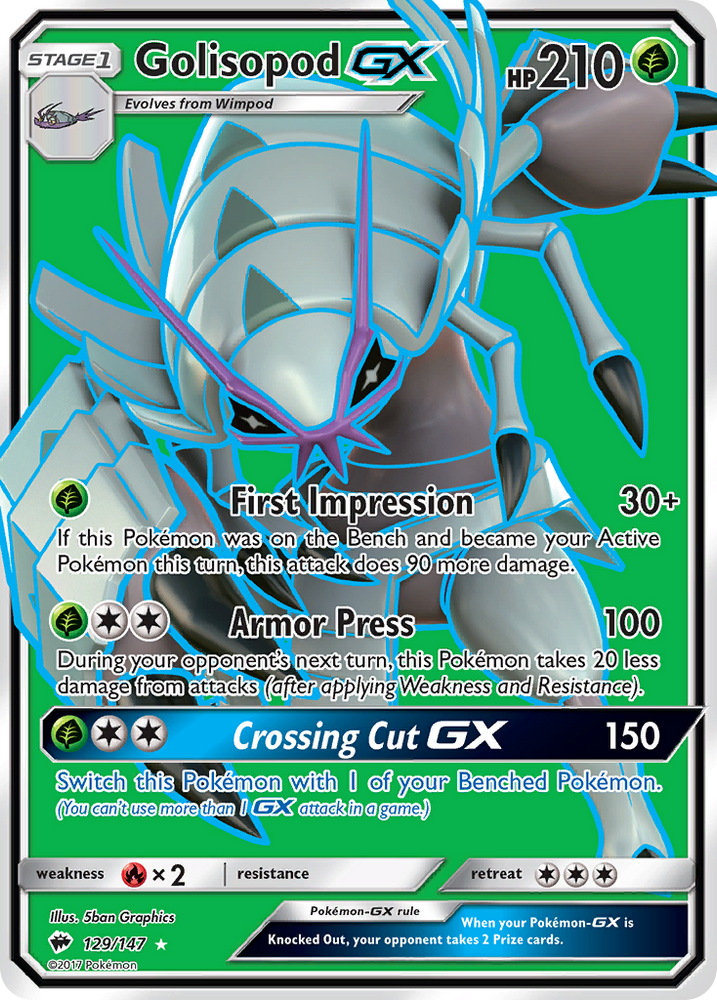 Golisopod GX (129/147) [Sun & Moon: Burning Shadows] Pokémon