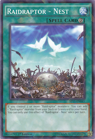 Raidraptor - Nest [SP15-EN045] Shatterfoil Rare Yu-Gi-Oh!