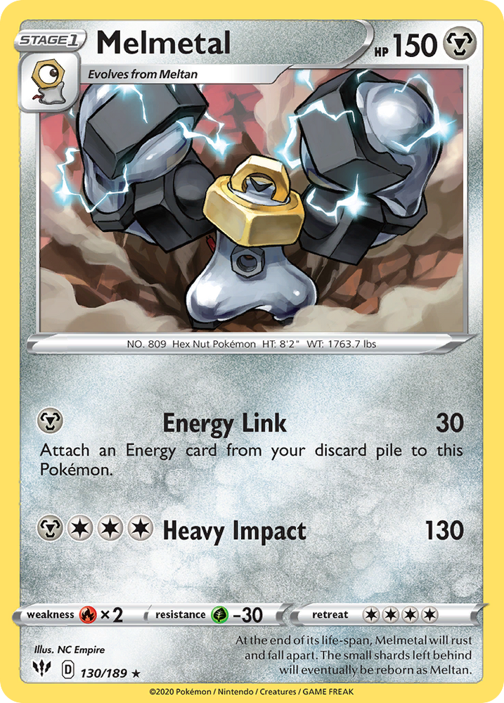 Melmetal (130/189) [Sword & Shield: Darkness Ablaze] Pokémon