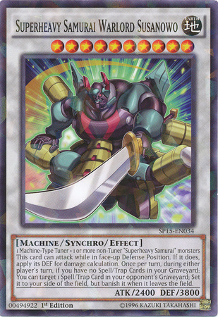 Superheavy Samurai Warlord Susanowo [SP15-EN034] Shatterfoil Rare Yu-Gi-Oh!
