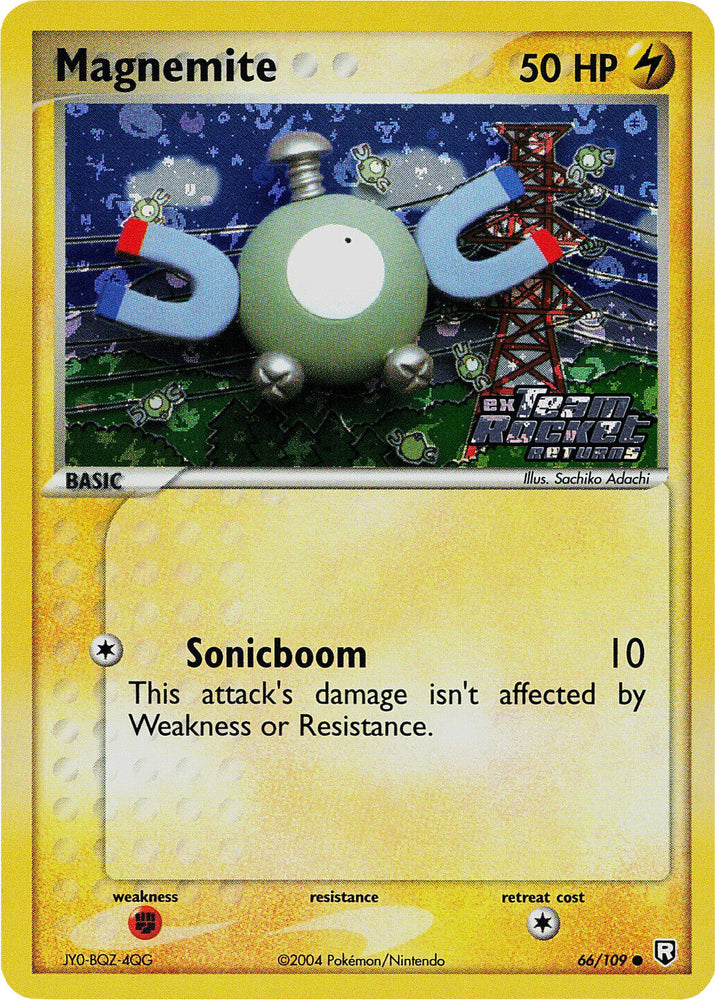 Magnemite (66/109) (Stamped) [EX: Team Rocket Returns] Pokémon