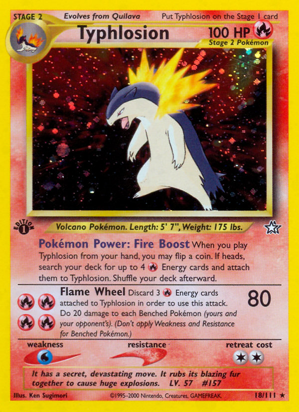 Typhlosion (18/111) [Neo Genesis 1st Edition] Pokémon