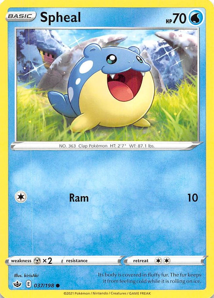 Spheal (037/198) [Sword & Shield: Chilling Reign] Pokémon