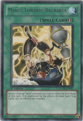 March Towards Ragnarok [STOR-EN047] Rare Yu-Gi-Oh!
