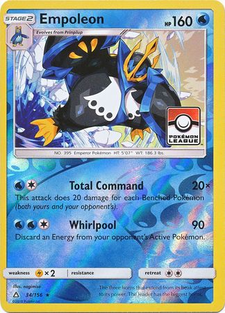 Empoleon (34/156) (League Promo) [Sun & Moon: Ultra Prism] Pokémon