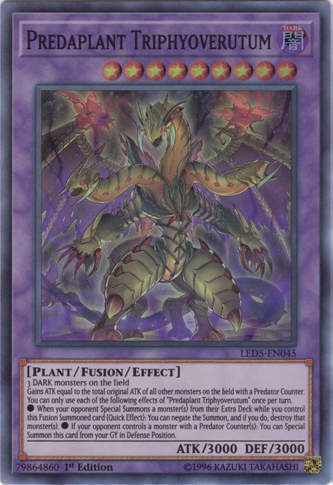 Predaplant Triphyoverutum [LED5-EN045] Super Rare Yu-Gi-Oh!