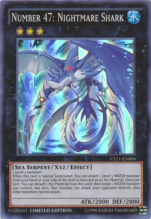 Number 47: Nightmare Shark [CT11-EN004] Super Rare Yu-Gi-Oh!