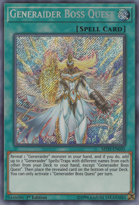 Generaider Boss Quest [MYFI-EN035] Secret Rare Yu-Gi-Oh!