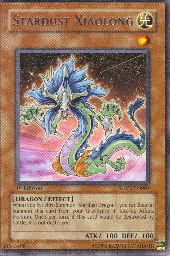 Stardust Xiaolong [SOVR-EN002] Rare Yu-Gi-Oh!