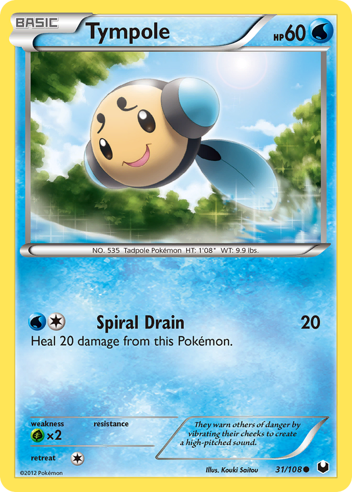 Tympole (31/108) [Black & White: Dark Explorers] Pokémon