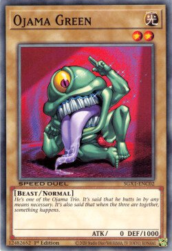Ojama Green [SGX1-ENC02] Common Yu-Gi-Oh!