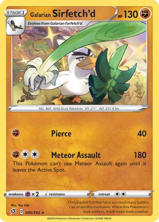 Galarian Sirfetch'd (095/192) (Theme Deck Exclusive) [Sword & Shield: Rebel Clash] Pokémon