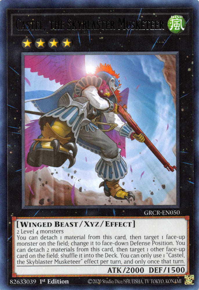 Castel, the Skyblaster Musketeer [GRCR-EN050] Rare Yu-Gi-Oh!