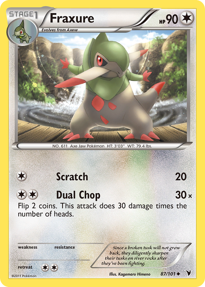 Fraxure (87/101) [Black & White: Noble Victories] Pokémon