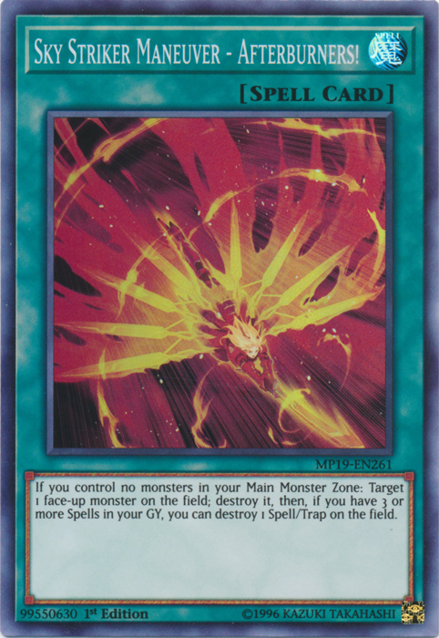 Sky Striker Maneuver - Afterburners! [MP19-EN261] Super Rare Yu-Gi-Oh!