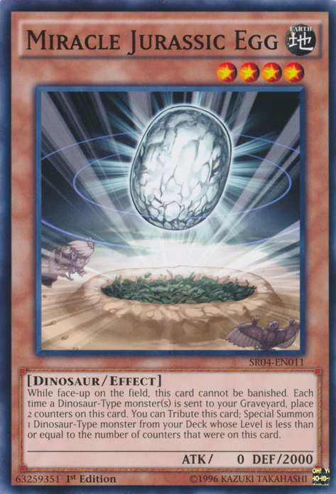Miracle Jurassic Egg [SR04-EN011] Common Yu-Gi-Oh!