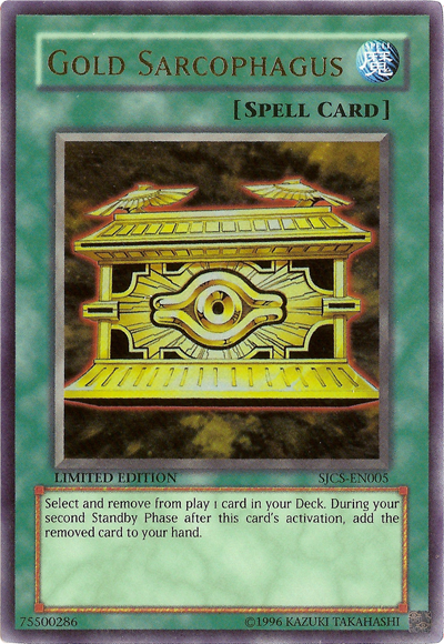 Gold Sarcophagus [SJCS-EN005] Super Rare Yu-Gi-Oh!