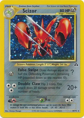 Scizor (10/75) [Neo Discovery Unlimited] Pokémon