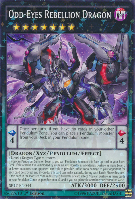 Odd-Eyes Rebellion Dragon [SP17-EN044] Starfoil Rare Yu-Gi-Oh!