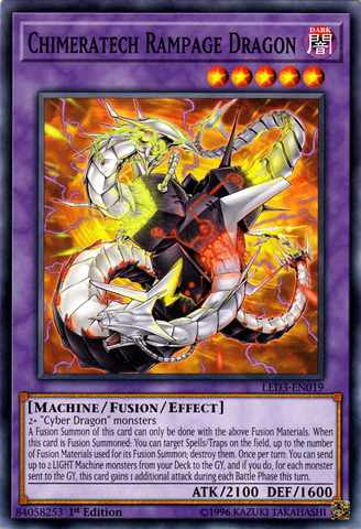 Chimeratech Rampage Dragon [LED3-EN019] Common Yu-Gi-Oh!