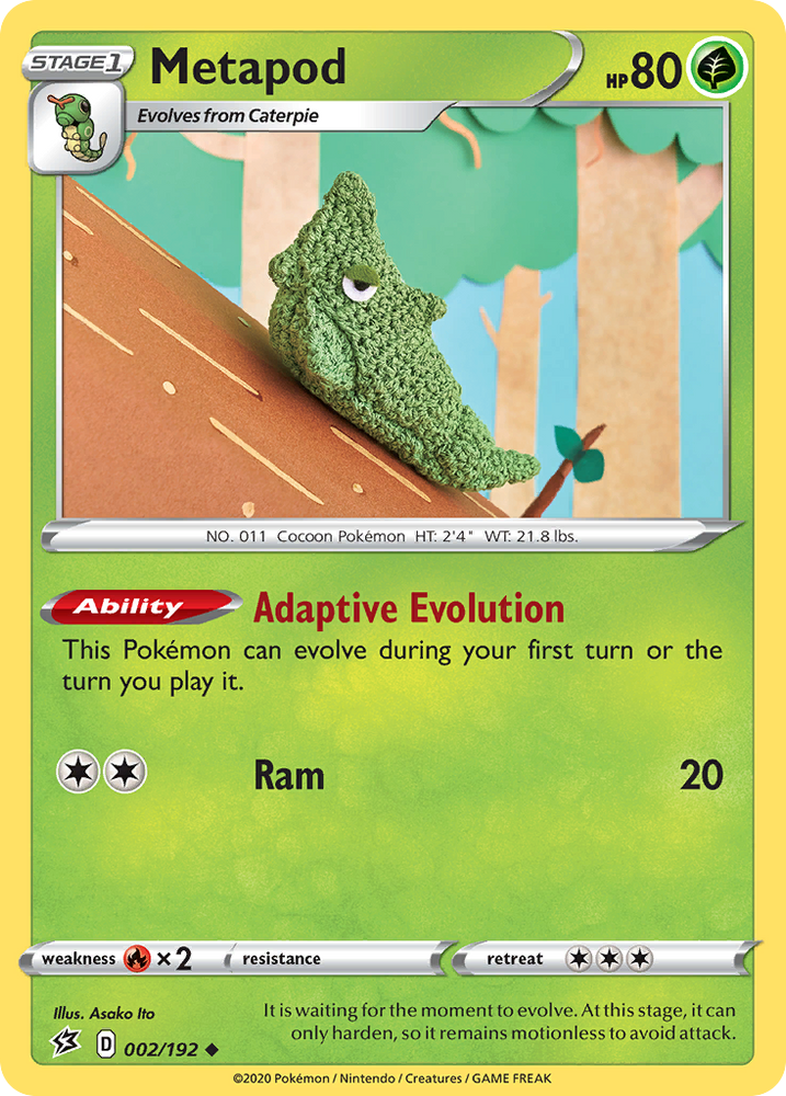 Metapod (002/192) [Sword & Shield: Rebel Clash] Pokémon