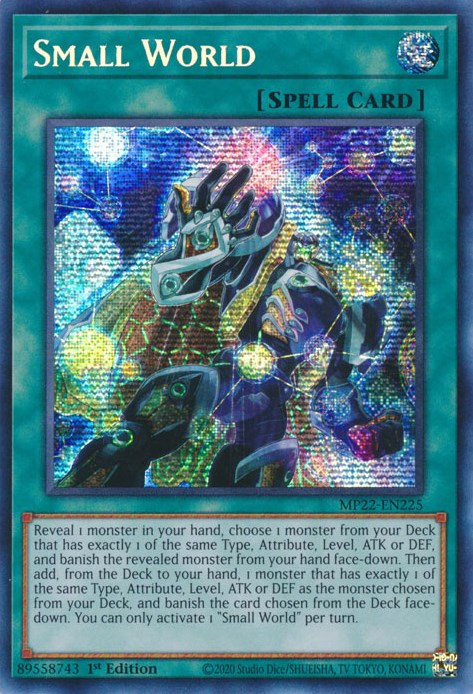 Small World [MP22-EN225] Prismatic Secret Rare Yu-Gi-Oh!