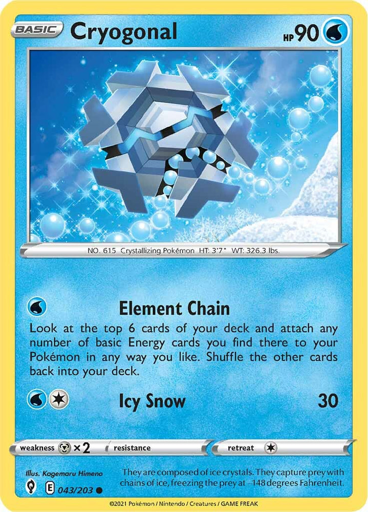 Cryogonal (043/203) [Sword & Shield: Evolving Skies] Pokémon