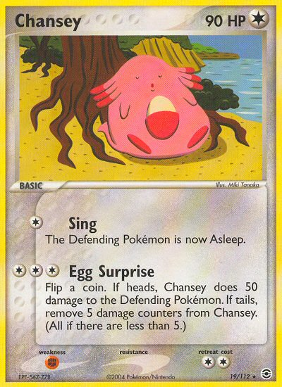 Chansey (19/112) [EX: FireRed & LeafGreen] Pokémon