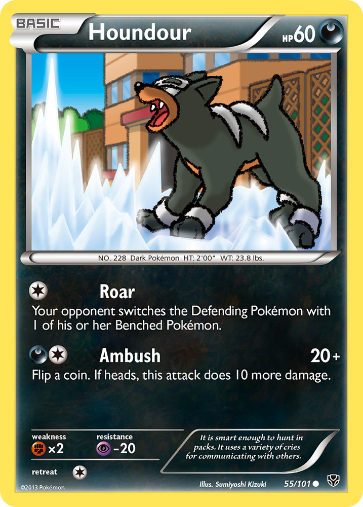 Houndour (55/101) [Black & White: Plasma Blast] Pokémon