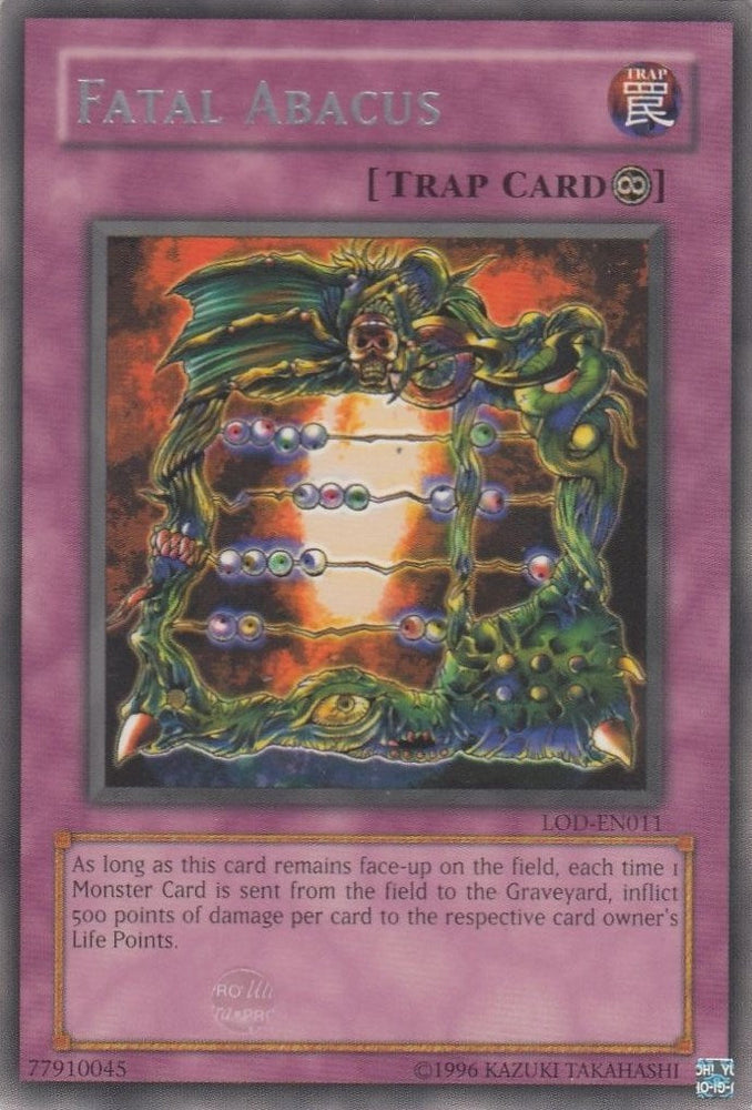 Fatal Abacus [LOD-EN011] Rare Yu-Gi-Oh!