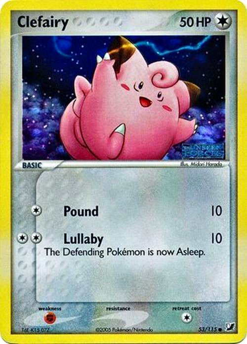 Clefairy (53/115) (Stamped) [EX: Unseen Forces] Pokémon