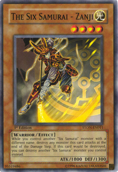 The Six Samurai - Zanji [STON-EN011] Common Yu-Gi-Oh!