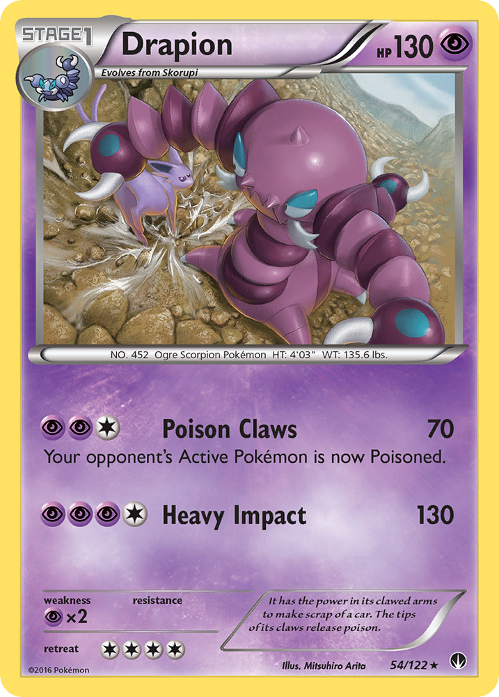 Drapion (54/122) [XY: BREAKpoint] Pokémon