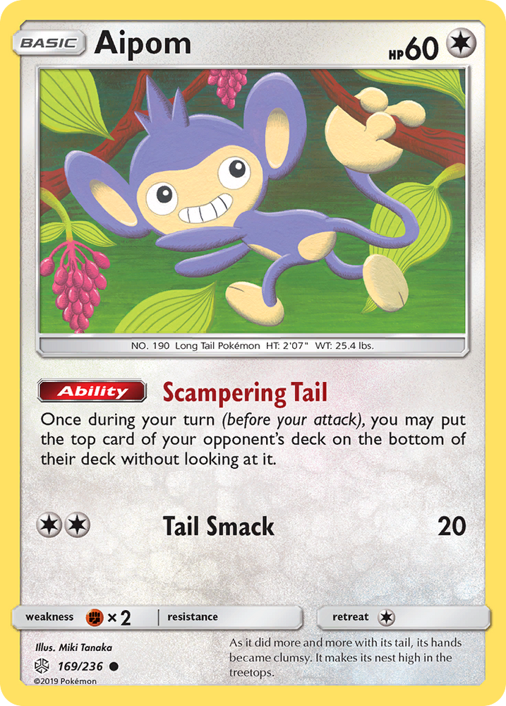 Aipom (169/236) [Sun & Moon: Cosmic Eclipse] Pokémon