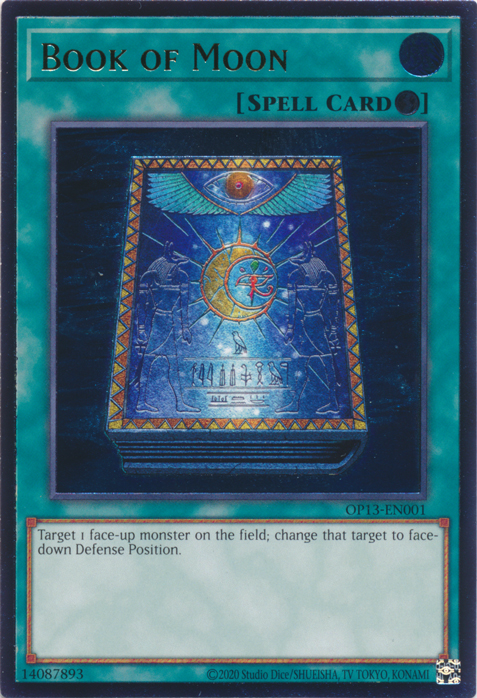 Book of Moon [OP13-EN001] Ultimate Rare Yu-Gi-Oh!