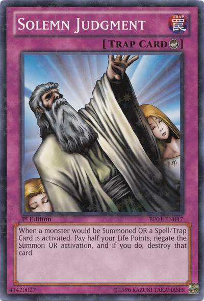 Solemn Judgment [BP01-EN047] Starfoil Rare Yu-Gi-Oh!