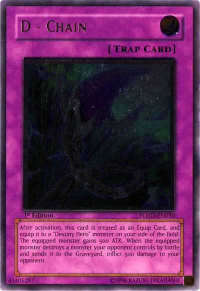 D - Chain [POTD-EN050] Ultimate Rare Yu-Gi-Oh!