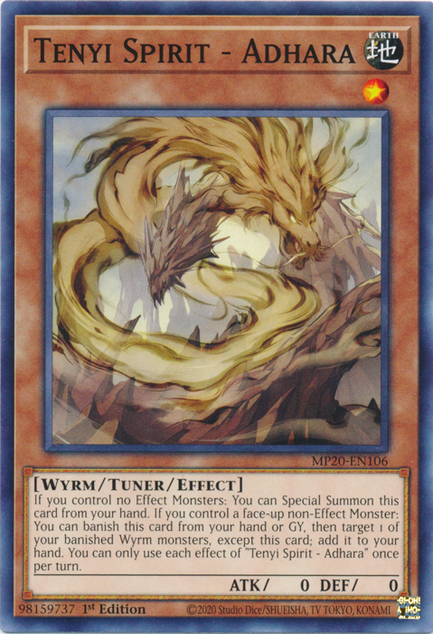 Tenyi Spirit - Adhara [MP20-EN106] Common Yu-Gi-Oh!