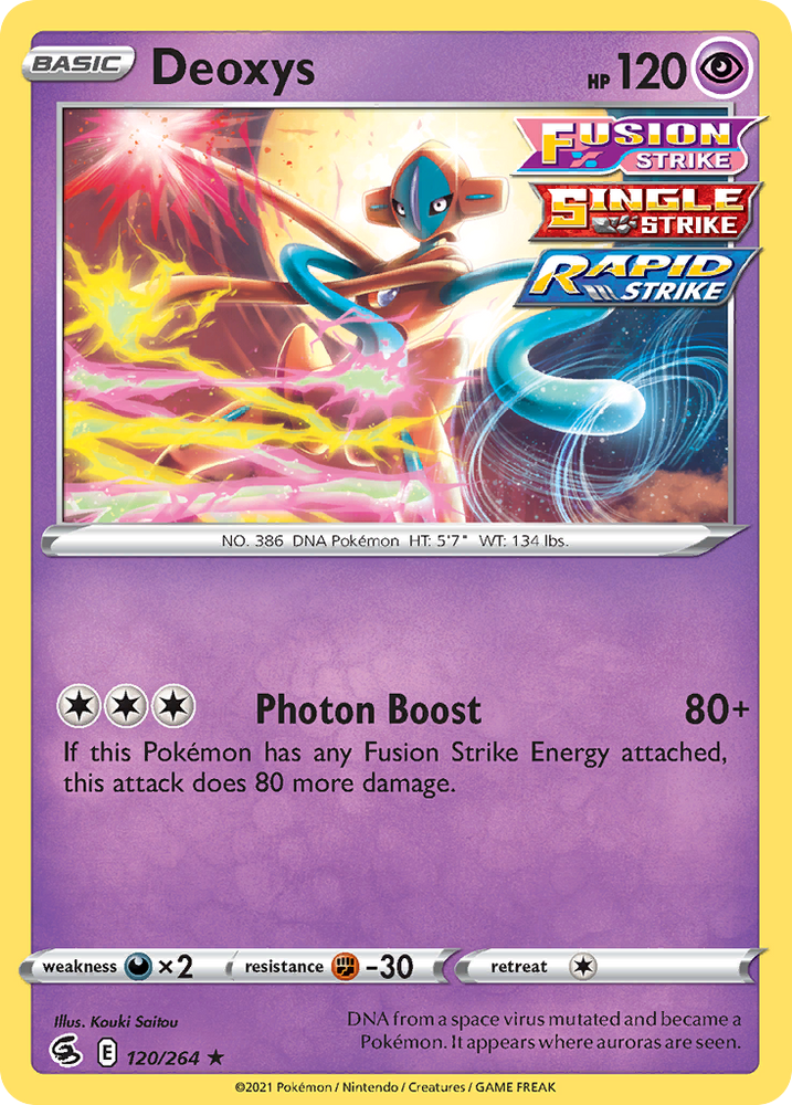 Deoxys (120/264) (Theme Deck Exclusive) [Sword & Shield: Fusion Strike] Pokémon