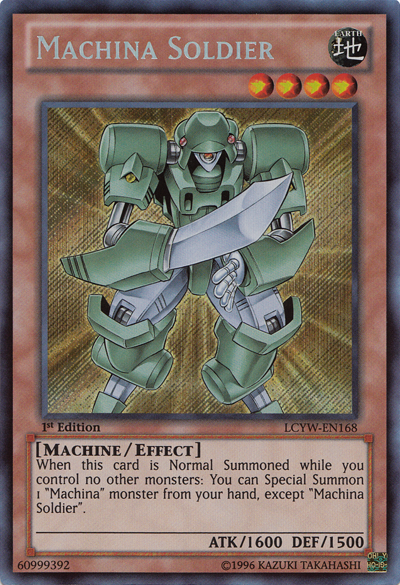 Machina Soldier [LCYW-EN168] Secret Rare Yu-Gi-Oh!