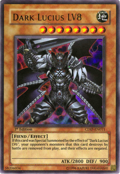 Dark Lucius LV8 [CDIP-EN011] Ultra Rare Yu-Gi-Oh!