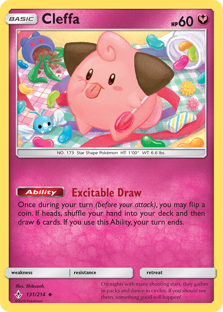 Cleffa (131/214) [Sun & Moon: Unbroken Bonds] Pokémon