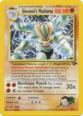 Giovanni's Machamp (6/132) [Gym Challenge Unlimited] Pokémon