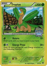 Tropius (5/101) (National Championship Staff Promo) [Black & White: Plasma Blast] Pokémon