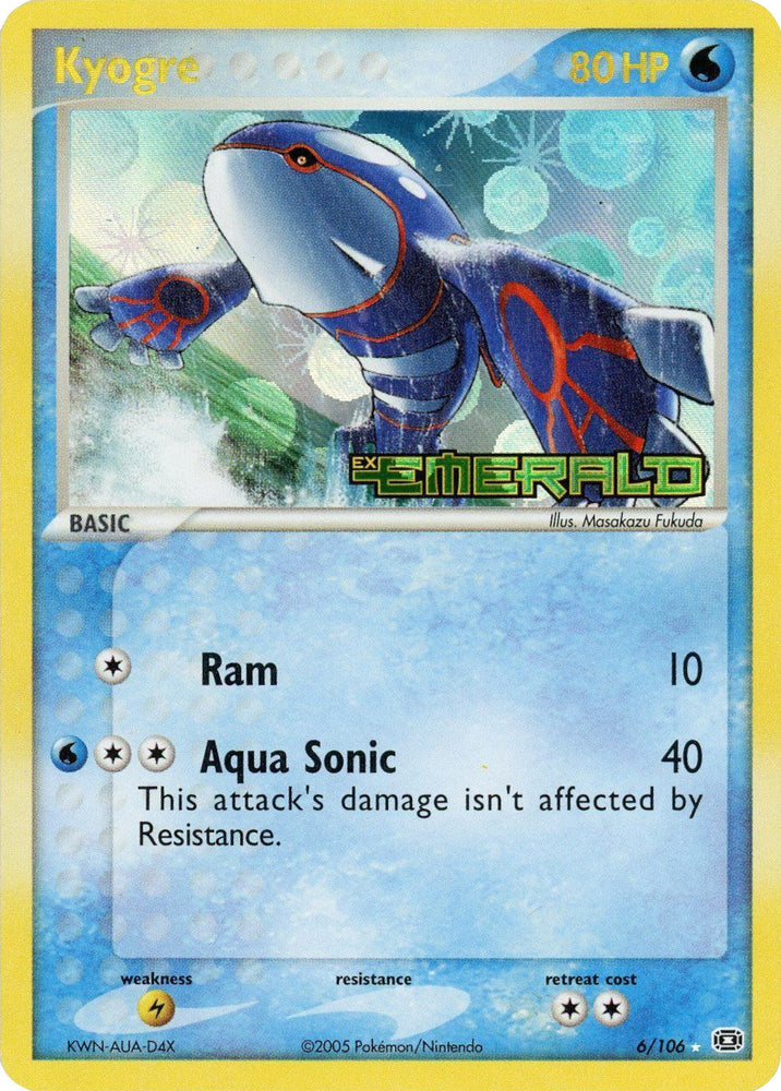 Kyogre (6/106) (Stamped) [EX: Emerald] Pokémon