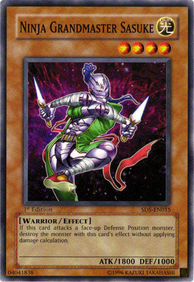 Ninja Grandmaster Sasuke [SD5-EN015] Common Yu-Gi-Oh!