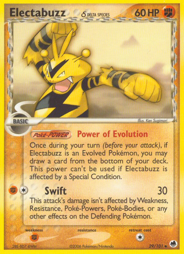Electabuzz (29/101) (Delta Species) [EX: Dragon Frontiers] Pokémon